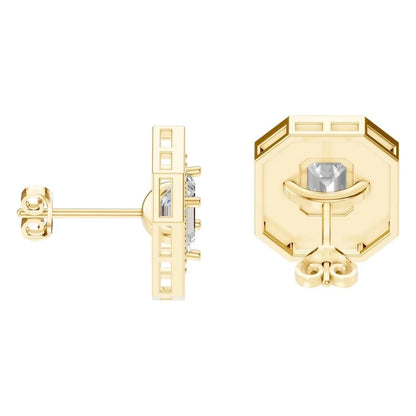 Обеци Хало Изумруд