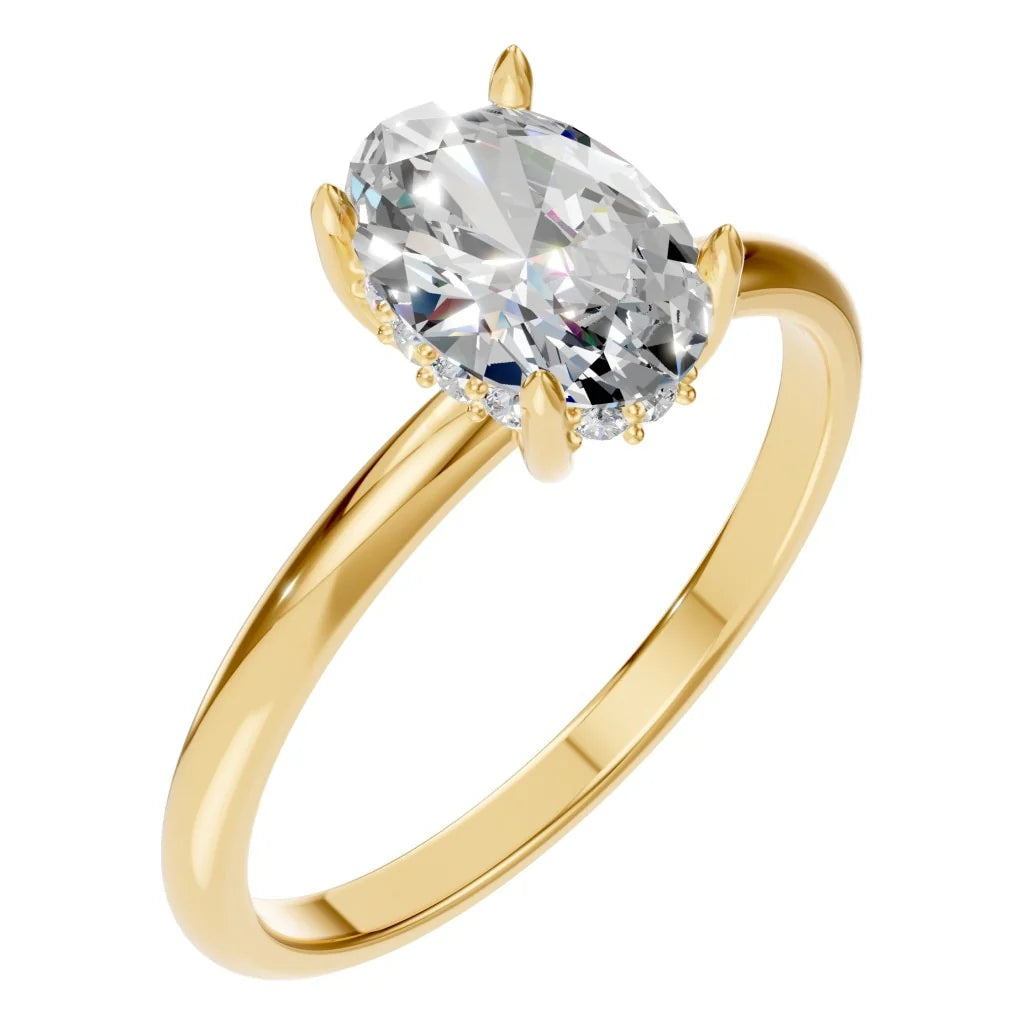 Ring Hidden Halo Oval 2