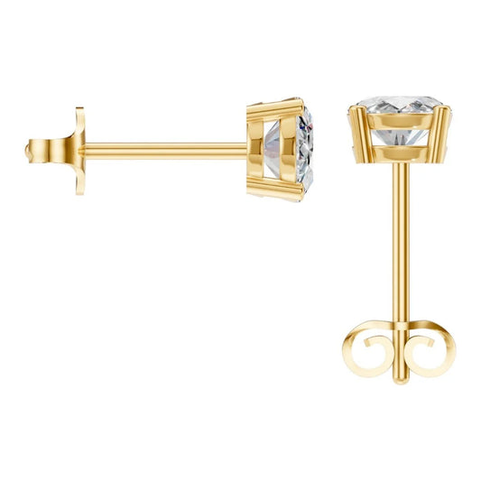 Earrings Solitaire Oval