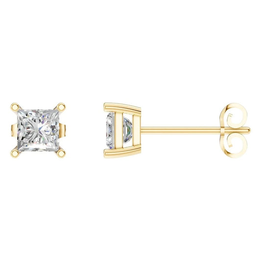 Earrings Solitaire Princess