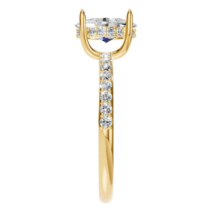 Ring Accented Hidden Halo Oval
