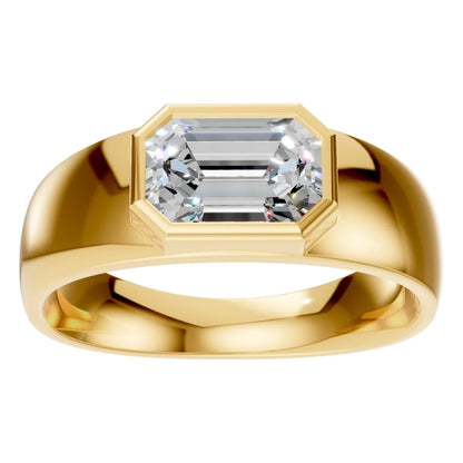 Ring Statement Solitaire Emerald